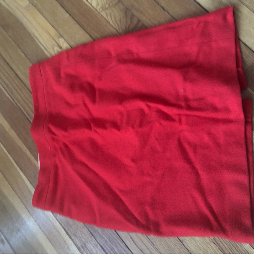 J. Crew Vibrant Red Pencil Skirt